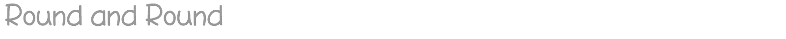 Round and Round font preview